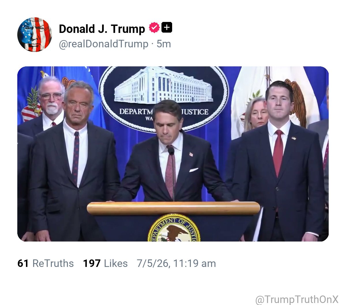 TrumpTruthOnX tweet picture