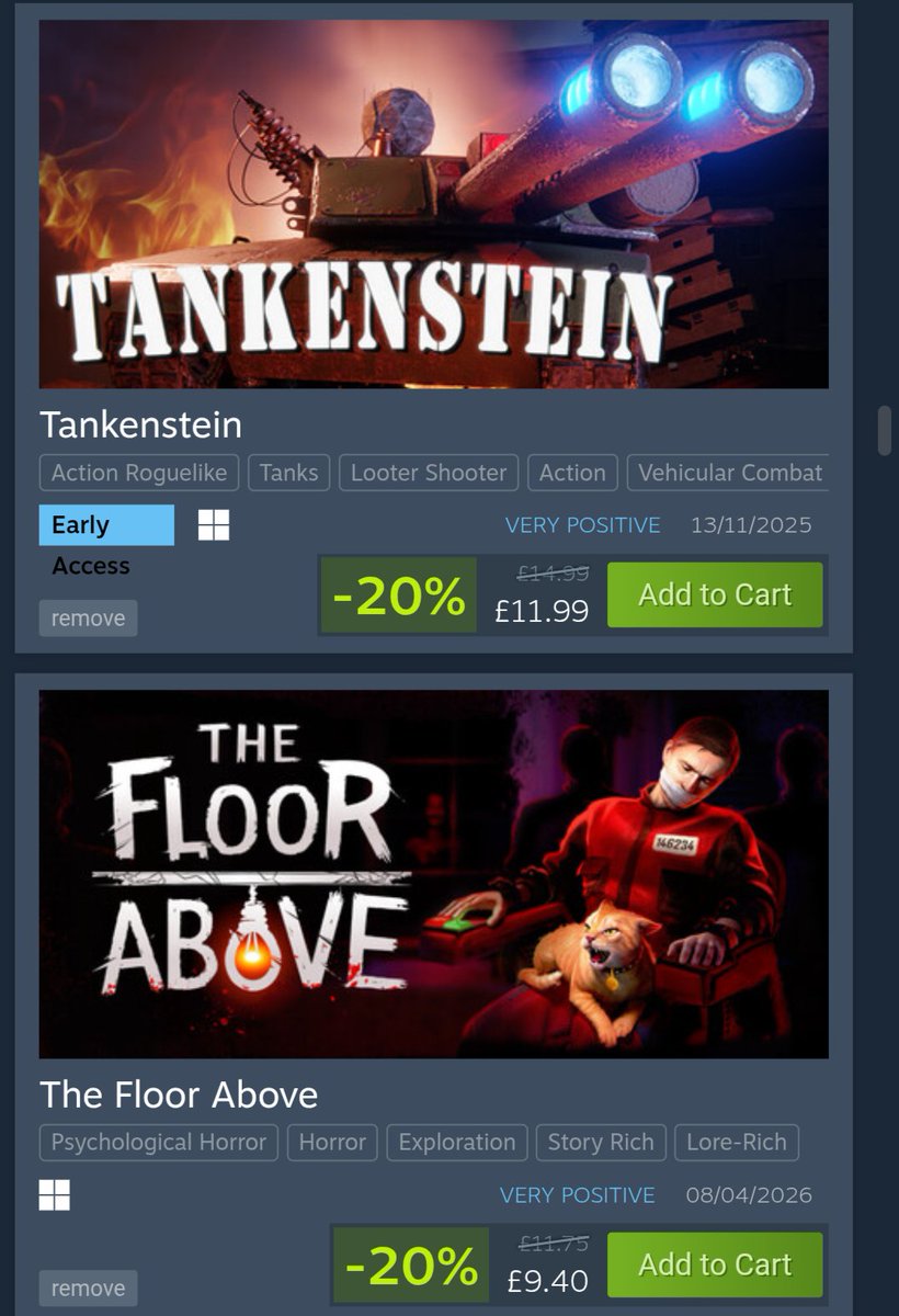 RyanActually1's tweet photo. Sale ends next week and these are some of the games I have an inkling for but not a necessity. #SteamSummerSale #GameGifting #Steam #PC #Gamers https://t.co/k7y3qLHBWf