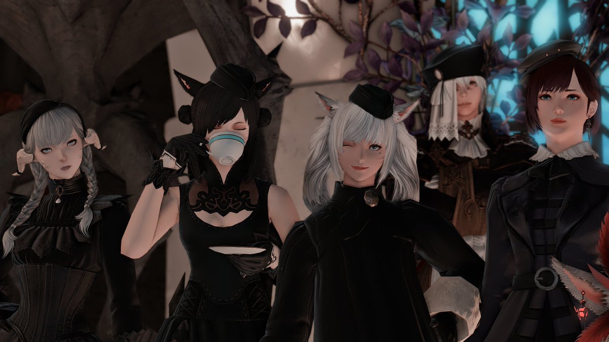 necrass_ff14's tweet photo. FCメンバー!
#薄明館GothicLounge #MiyaAtelier #FF14 #LIENS https://t.co/f1S917dc2y