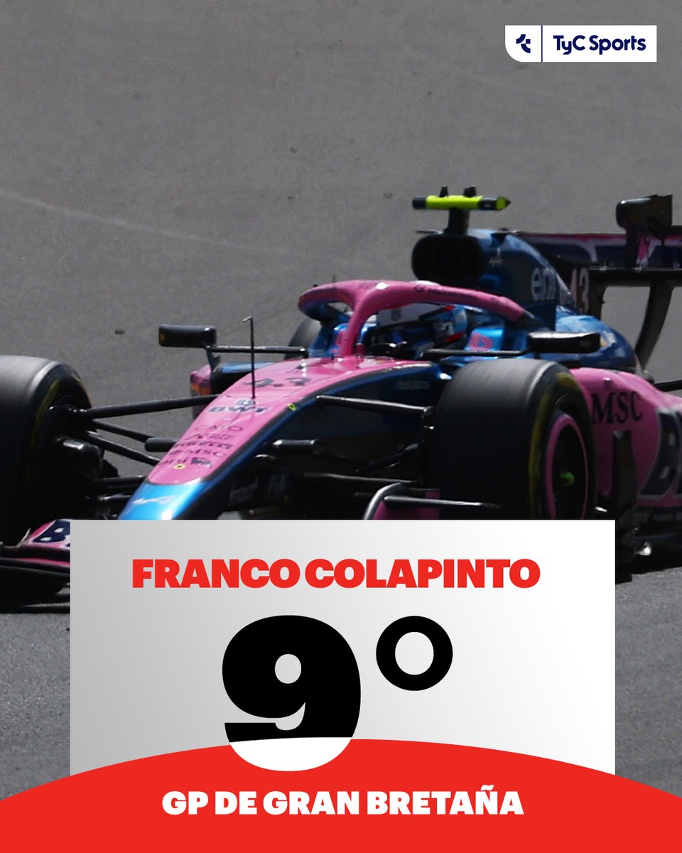 TyCSports's tweet photo. ¡VAMOS, FRANCO! 💪🏻🇦🇷

El argentino ganó diez posiciones, finalizó en el noveno lugar y sumó dos puntos en el GP de Gran Bretaña. https://t.co/Dewtg9ctwD