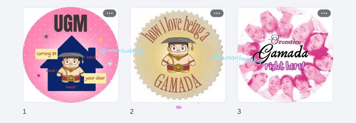 woonhakfkg's tweet photo. memutuskan untuk membuat 3 design ini aja untuk freebies pionir besok😮‍💨 udah mentok gapunya ide lagi + skill pas pasan. btw itu yang paling kanan buat temen temen carat yujiem yippie https://t.co/EQvuB5SPwd
