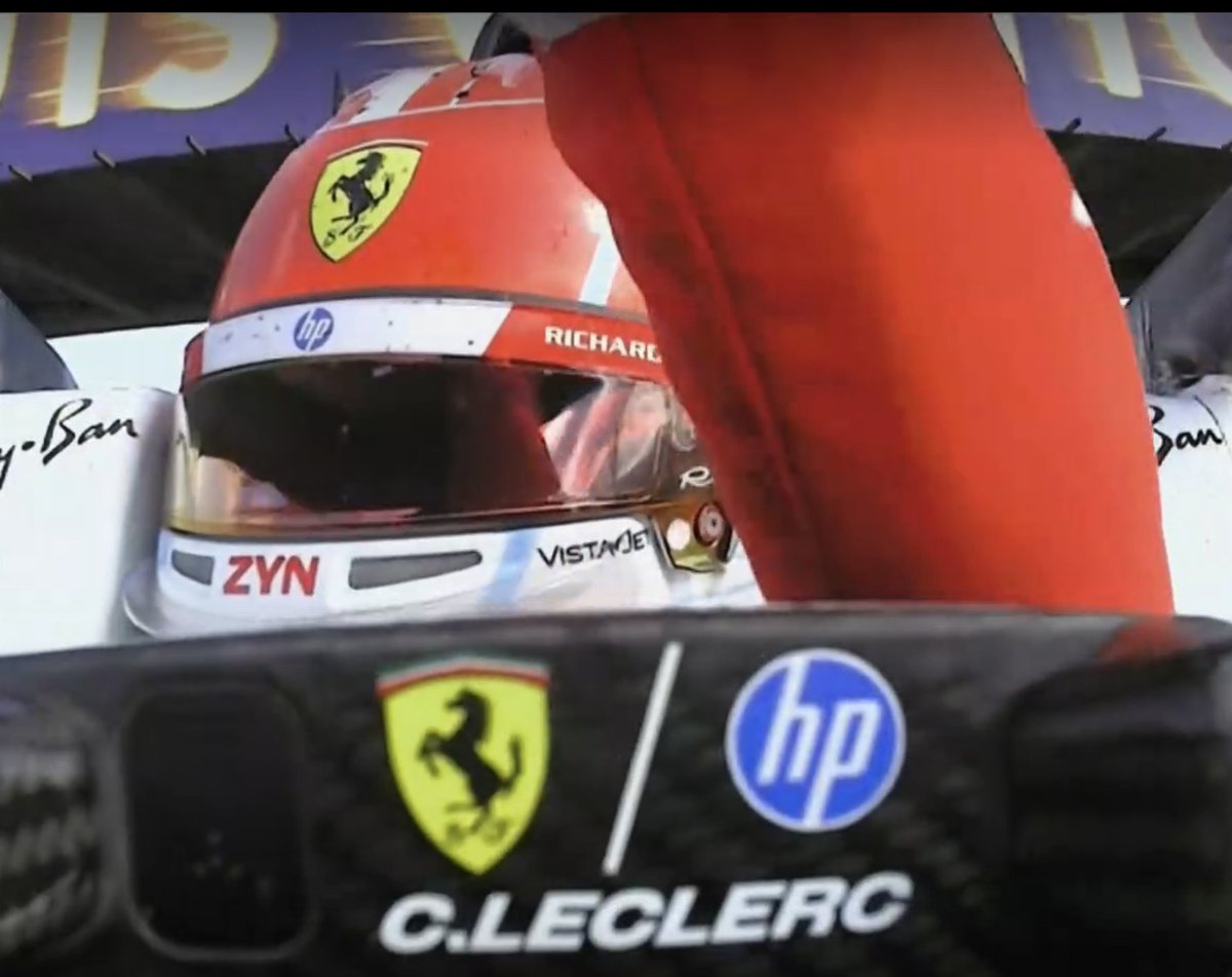 GazzettaFerrari's tweet photo. ❤️ Charles Leclerc: "Argh, finally! This one feels particularly good." https://t.co/nI47wn5gi6
