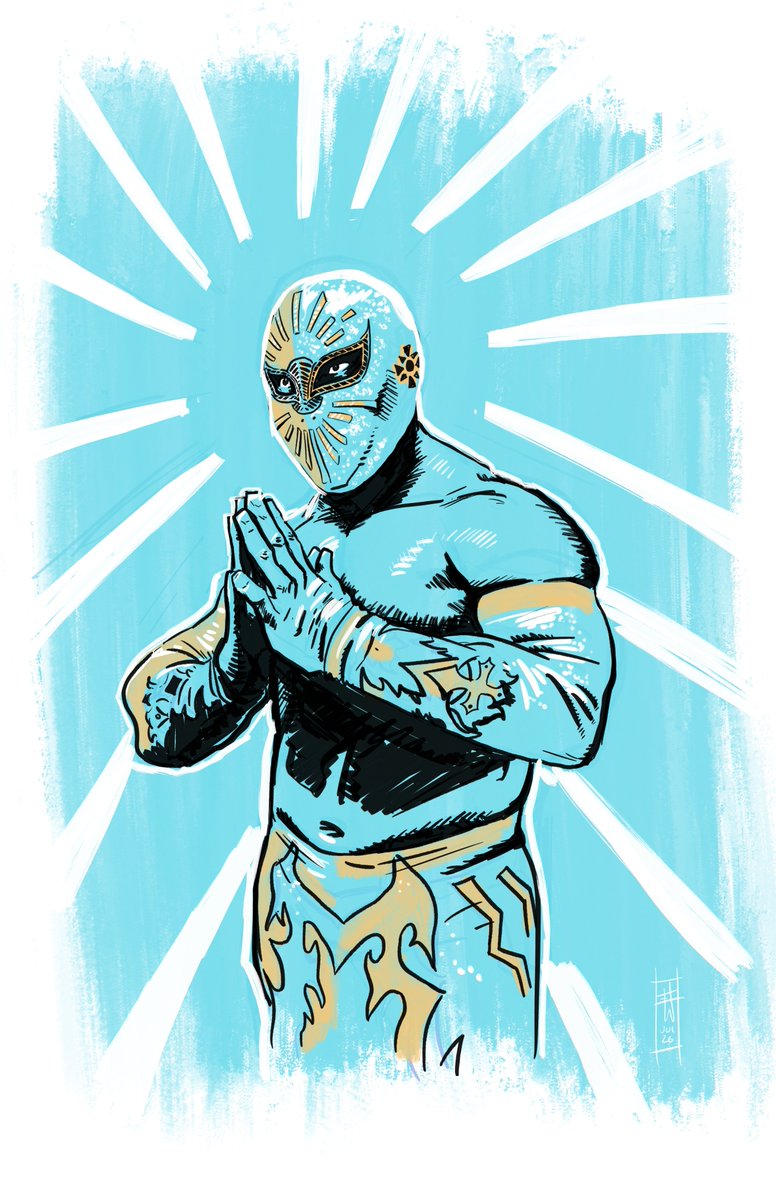 Erik_Whalen's tweet photo. A Mistico sketch for this Sunday morning https://t.co/jVV8hKbrB1