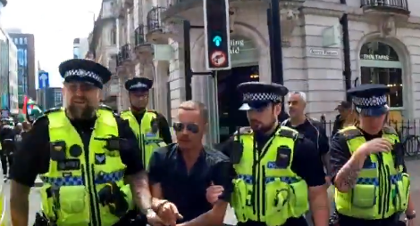 __0HOUR1_'s tweet photo. This guy insulted Islam and got arrested in England.

That's right, England has no free speech.

They take it up the ass for the Muslims. https://t.co/0PDwA8vKTD