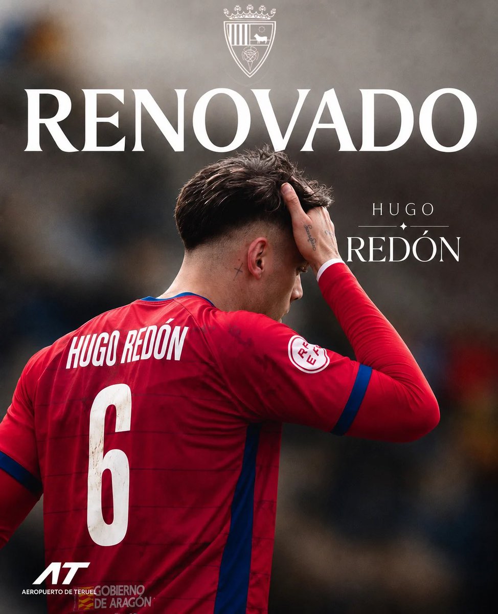 TeruelCd's tweet photo. ❤️💙 La magia sigue en Pinilla.

Hugo Redón continuará vistiendo la camiseta del @TeruelCd en la temporada 2026/27.

Desde el C.D. Teruel celebramos seguir contando con Hugo y le deseamos el mayor de los éxitos en esta nueva campaña.

¡Seguimos juntos, Hugo! 🔴🔵 https://t.co/ZH1lbr16sj