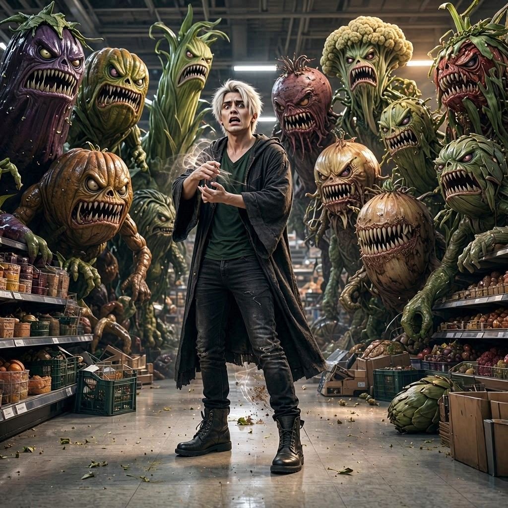 LordAthor's tweet photo. @EcogoddessK I got...๐คจ๐ค๐
5 - Wizard
2 - Grocery store
2 - Summoned the wrong thing
#SYSTEMxPolloAI #polloai
@itsPolloAI, @polloai_creator
When you're shopping and all you want is to summon the freshest veggies...๐ฑ https://t.co/lHnYzBoscS