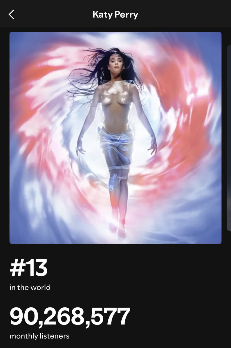 kaxishk's tweet photo. her discography &amp; peak is so insane its still carrying her with these crazy numbers https://t.co/50zoO598CL