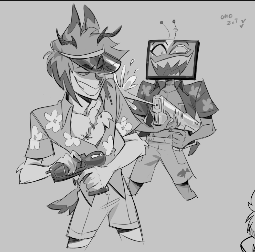 zet_kun4221's tweet photo. A lil sketch from summer magma🏝️

#voxal #radiostatic https://t.co/nm9wzHcd4I