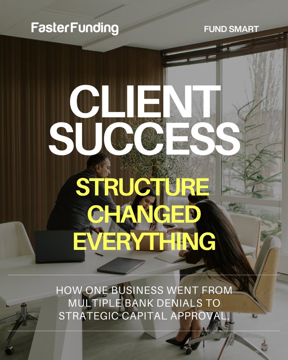 Faster_Funding's tweet photo. A story of success! Growth was already happening. The financing just needed to catch up. 

With the right capital in place, our client was able to move forward on plans that had been waiting on the sidelines.  

See what's possible for your business: https://t.co/CPB9BJAy3b https://t.co/mGEXC0q6W9