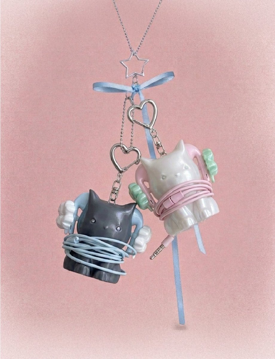 friendlyxstore's tweet photo. 46month — cat cable keyring &amp; deco cap https://t.co/Nvn3CbvdoR