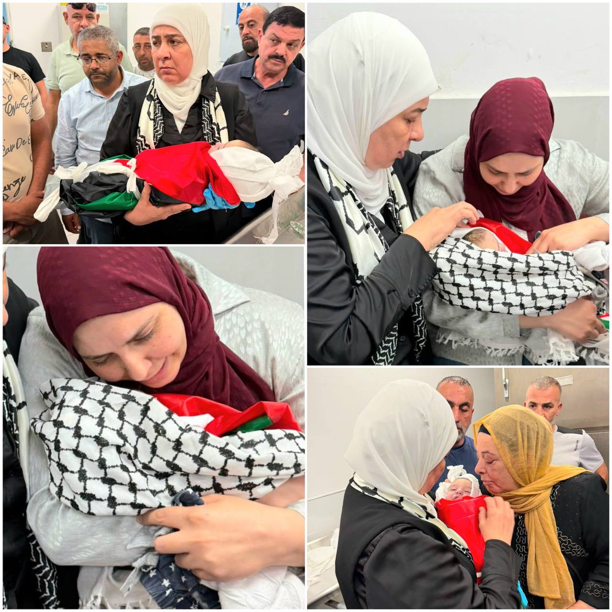 Timesofgaza's tweet photo. Four-month-old infant Zaid died after Israeli forces prevented him from passing through the Deir Ammar checkpoint gate, west of Ramallah, to receive medical treatment, despite his critical condition. https://t.co/gBEx2Q2SO3