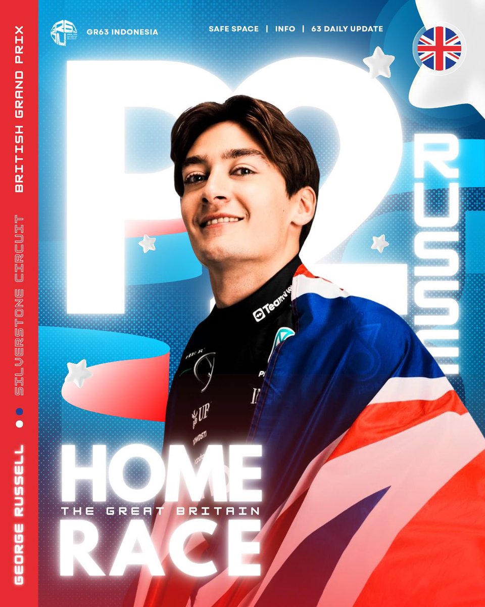 GR63_idn's tweet photo. 🏁 Chequered Flag 🏁

GEORGE FINISH P2 DI SILVERSTONE AKA HOME RACE 😭😭😭

Keren banget George dari banyaknya isu yang dia alami bisa finish P2 🥹👏🏻

Selamat merayakan, George! https://t.co/xfebIk1FEg