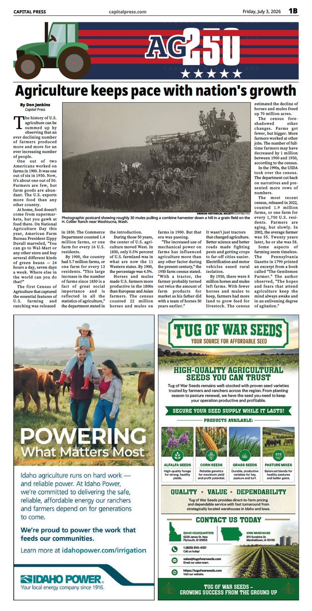 PatWMcKenzieJr's tweet photo. The 2026 Ag 250 Special Section is now online. Take a look at the latest issue and support our agricultural community.

https://t.co/86V998wcbu https://t.co/jqttJ5vjAl