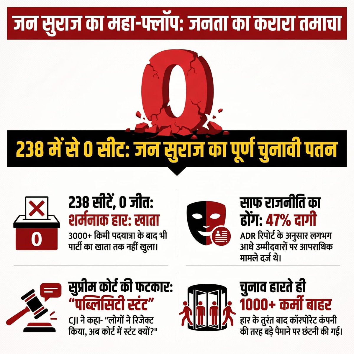 iSanjeevsaxena's tweet photo. Corporate-style politics without corporate responsibility only hurts hardworking employees. #BiharRejectsPK
https://t.co/KtkUf10w1V