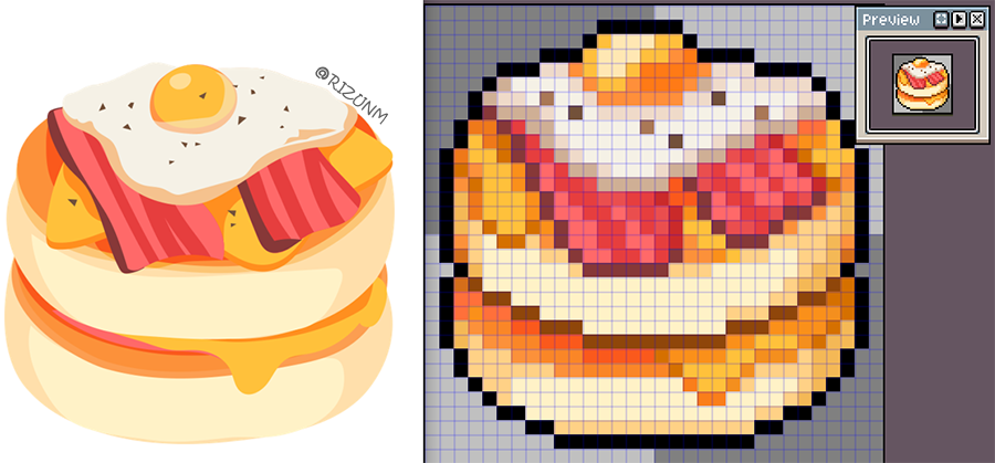 rizuNM's tweet photo. ドット絵🍳 https://t.co/ayFLSS2mZp