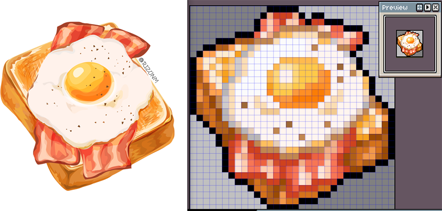 rizuNM's tweet photo. ドット絵🍳 https://t.co/ayFLSS2mZp
