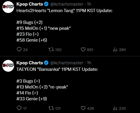 canyeon's tweet photo. i know bansaka is doing well but now that i see these side by side.. damn it is doing INCREDIBLY WELL! https://t.co/v9yZjMoOp3