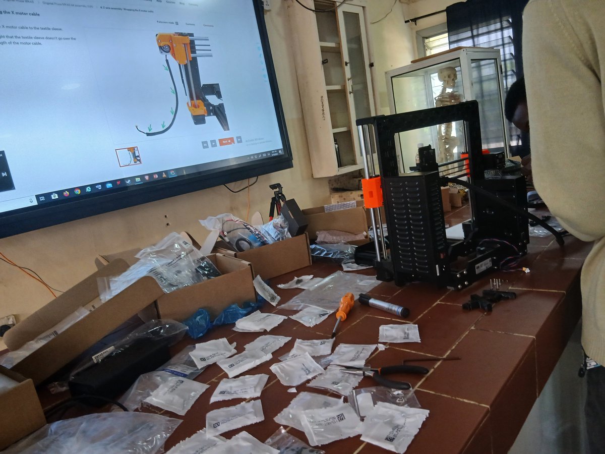 shadowboy_AI's tweet photo. Spent 2 days assembling a @Prusa3D MK4S 3D printer from scratch 🖨️
Every milestone? Celebrated with Haribo
Even @Prusa3D knew what they were doing putting gummy bears in the assembly manual 😂
Now this machine will print the parts left for the robotic arm. The build continues🦾 https://t.co/2SypCLPnB0