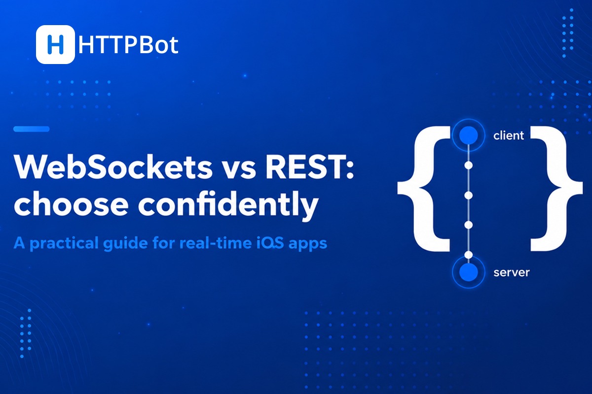 HTTPBot's tweet photo. REST or WebSockets?

The wrong choice quietly costs you battery, latency, and user retention. 

Here's how to know which one your feature actually needs, with real Swift code https://t.co/HHA6lwesmj

#iOSEngineering #RealTimeData #SwiftUI #APIDevelopment #BuildInPublic https://t.co/rEhqkOl3Yw