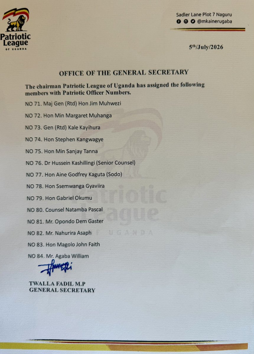 jkmuhwezi's tweet photo. Proudly associated. Grateful to Gen @mkainerugaba for this recognition. https://t.co/hz3x5vlUzy