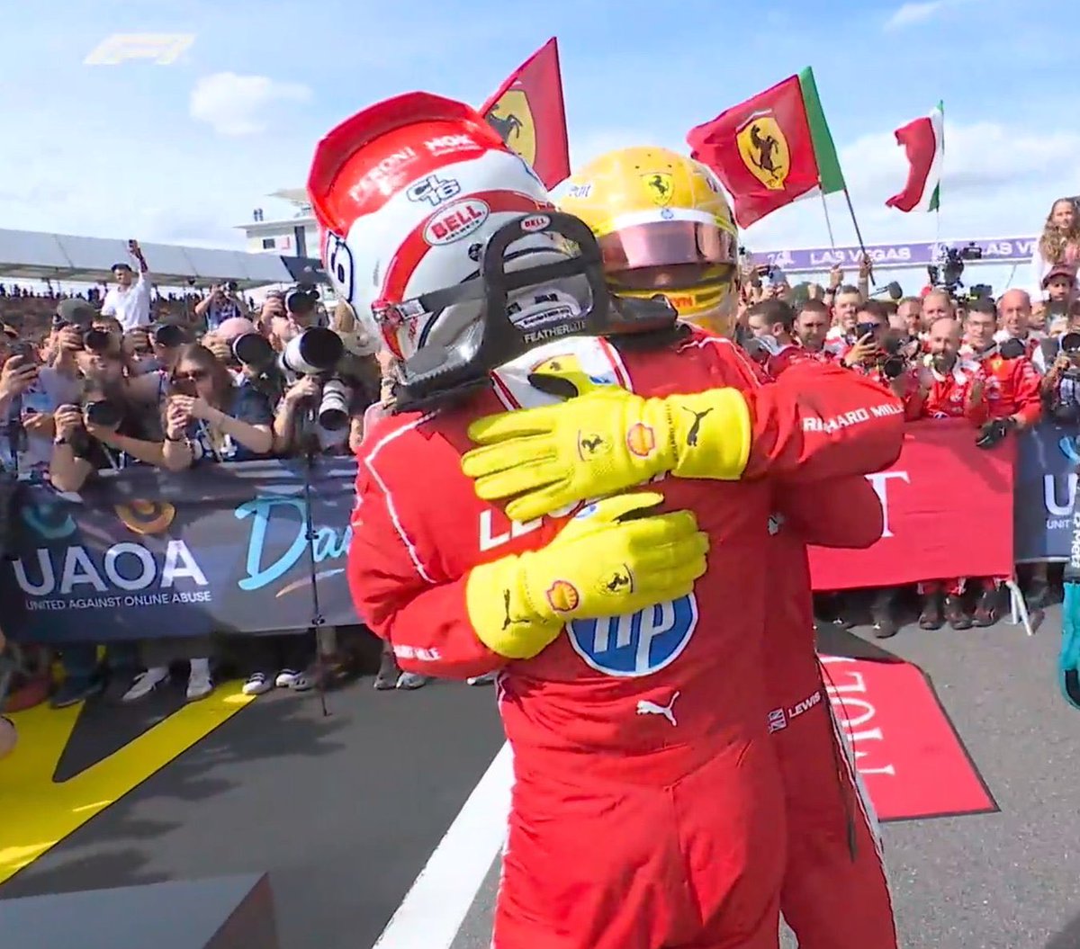 F1REAKS's tweet photo. my ferrari double podium 🥹🥹🥹 https://t.co/bSoCsXNlFw