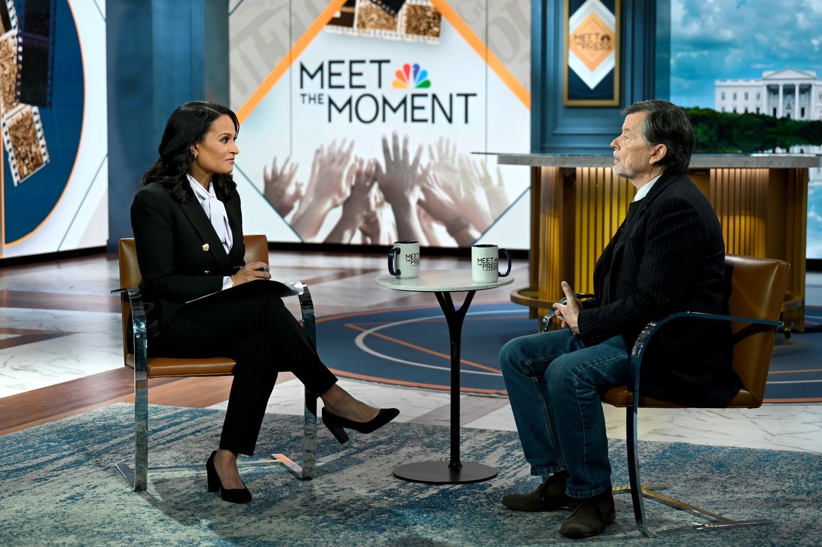 kwelkernbc's tweet photo. On this morning’s America 250 Special Edition of @MeetThePress, I had powerful conversations with @smithsonian Secretary Lonnie Bunch, documentary filmmaker @KenBurns and presidential historian @DorisKGoodwin. They reflected on the past 250 years of the American experiment and their hope for the future of the nation.