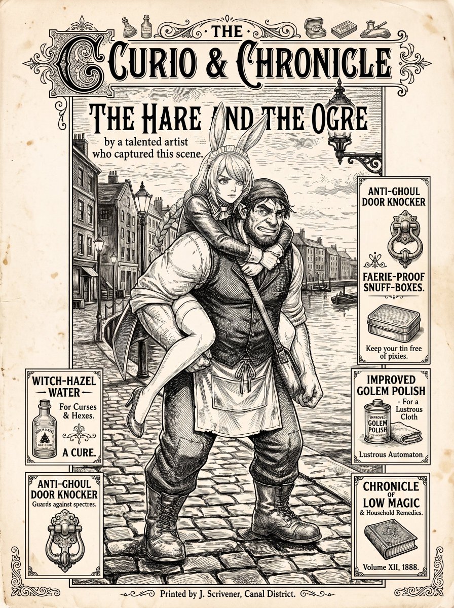 erorisan's tweet photo. The Hare and the Ogre https://t.co/ulBTQlsGx1