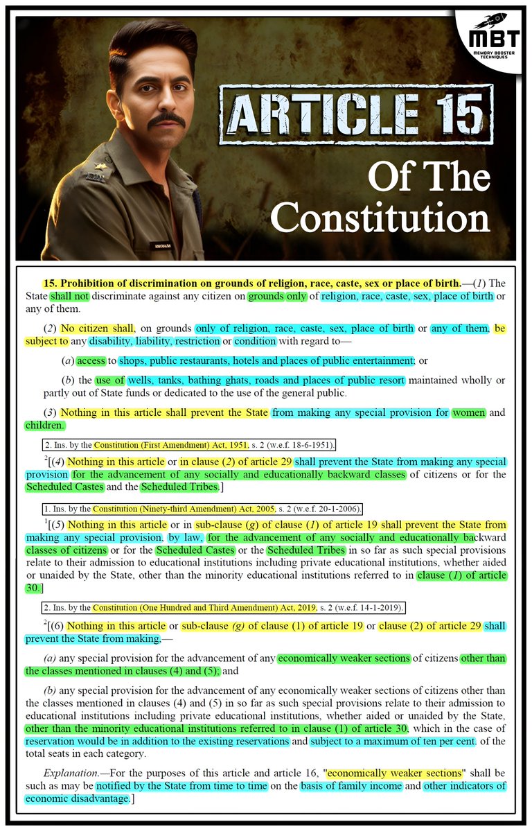 mbtupsc's tweet photo. 𝐏𝐎𝐋𝐈𝐓𝐘

ARTICLE 15. PROHIBITION OF DISCRIMINATION ON GROUNDS OF RELIGION, RACE, CASTE, SEX OR PLACE OF BIRTH

𝐅𝐨𝐥𝐥𝐨𝐰: @mbtupsc
𝐓𝐞𝐥𝐞𝐠𝐫𝐚𝐦: https://t.co/vunD2m50aC https://t.co/eLjP0VMBsq