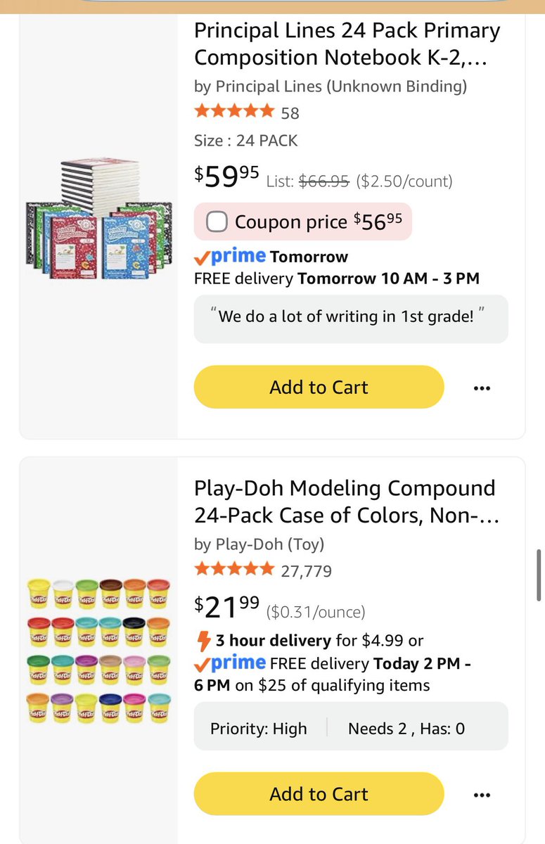 Mrs_FirstGrade's tweet photo. @MsK0081 Thank you to everyone that has been sharing my list! #clearthelist #BeAGoodHuman @amazon #Teachersof𝕏 

I teach 1st grade at a small title 1 school in CA. Any help is appreciated!!

https://t.co/9c0tLLcNkM https://t.co/YDw5tP5dPx