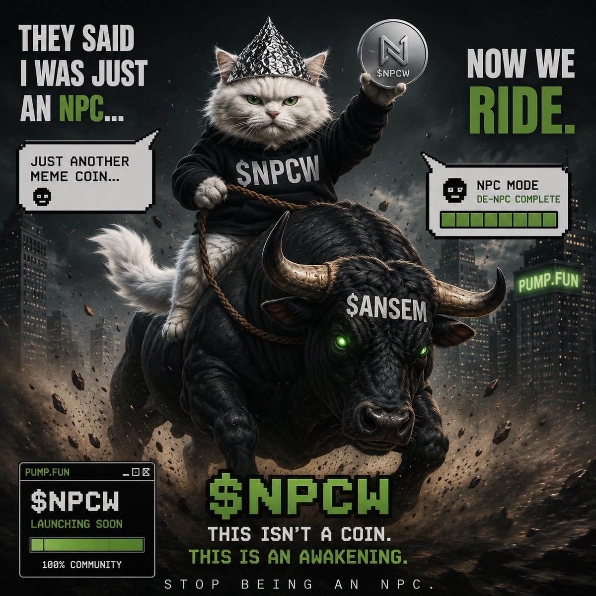 NPCCOIN3's tweet photo. @Ralvero Community-first, organic growth, fair launch, and a strong HODL culture. Definitely one to keep an eye on

X : @NPCCOIN3

Ca : 3R9yx9A2FPoL6AiiKok6wJhFkZ13Qzsomu4cNi3wpump https://t.co/0OeBTkNTuh