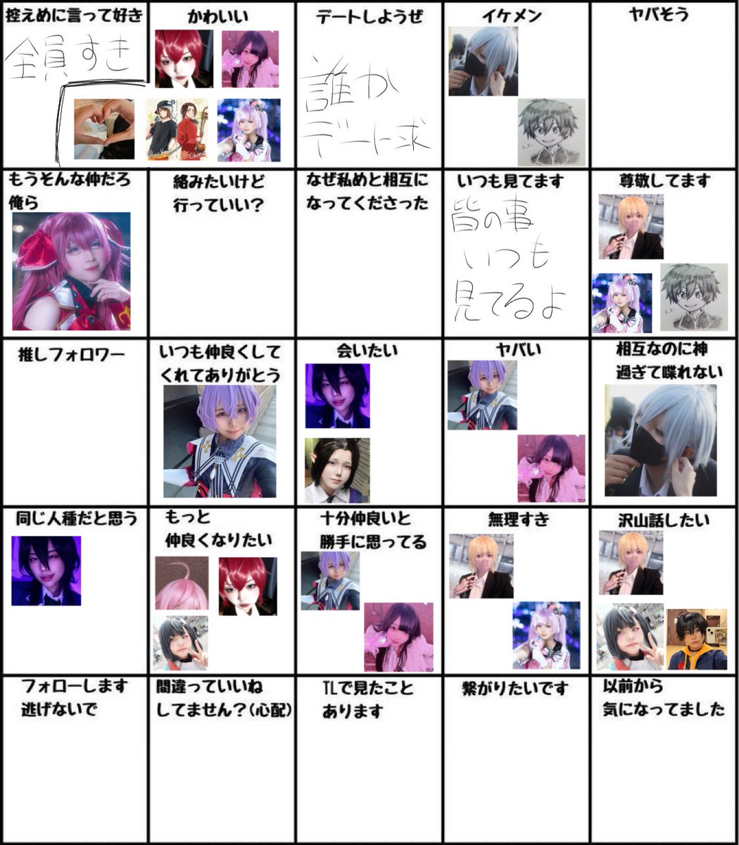 ror1poll_pu's tweet photo. #いいねした人を分類する 
いいねありがとうございました🎶
写真入れるの下手くそすぎてバラバラ爆笑 https://t.co/TFI5YAclDc