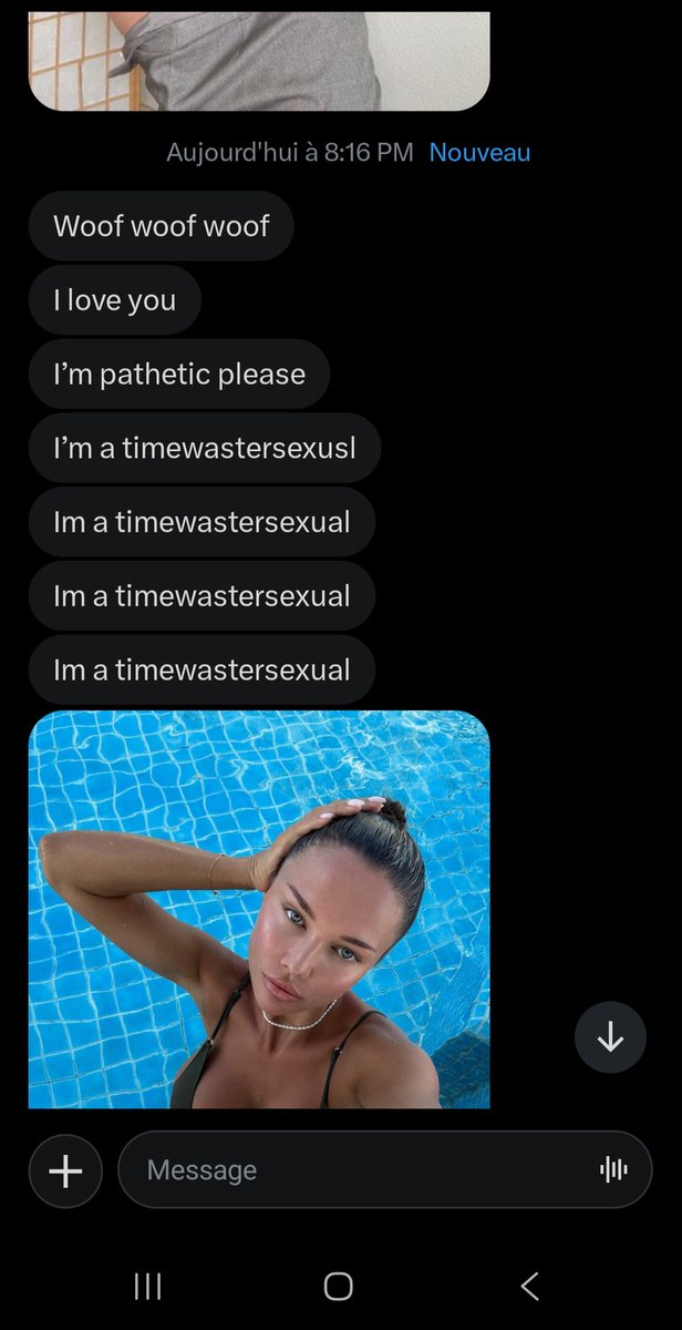 titototi9's tweet photo. LMAO holy shit it’s too easy. I’m ignoring this fucking loser and he’s just cumming and cumming, getting a free feed without saying a fucking word 😭

Timewaster catfish findom freeloader Wankbattle scam cuck nofap faildomme https://t.co/hJ7BN9oRUG