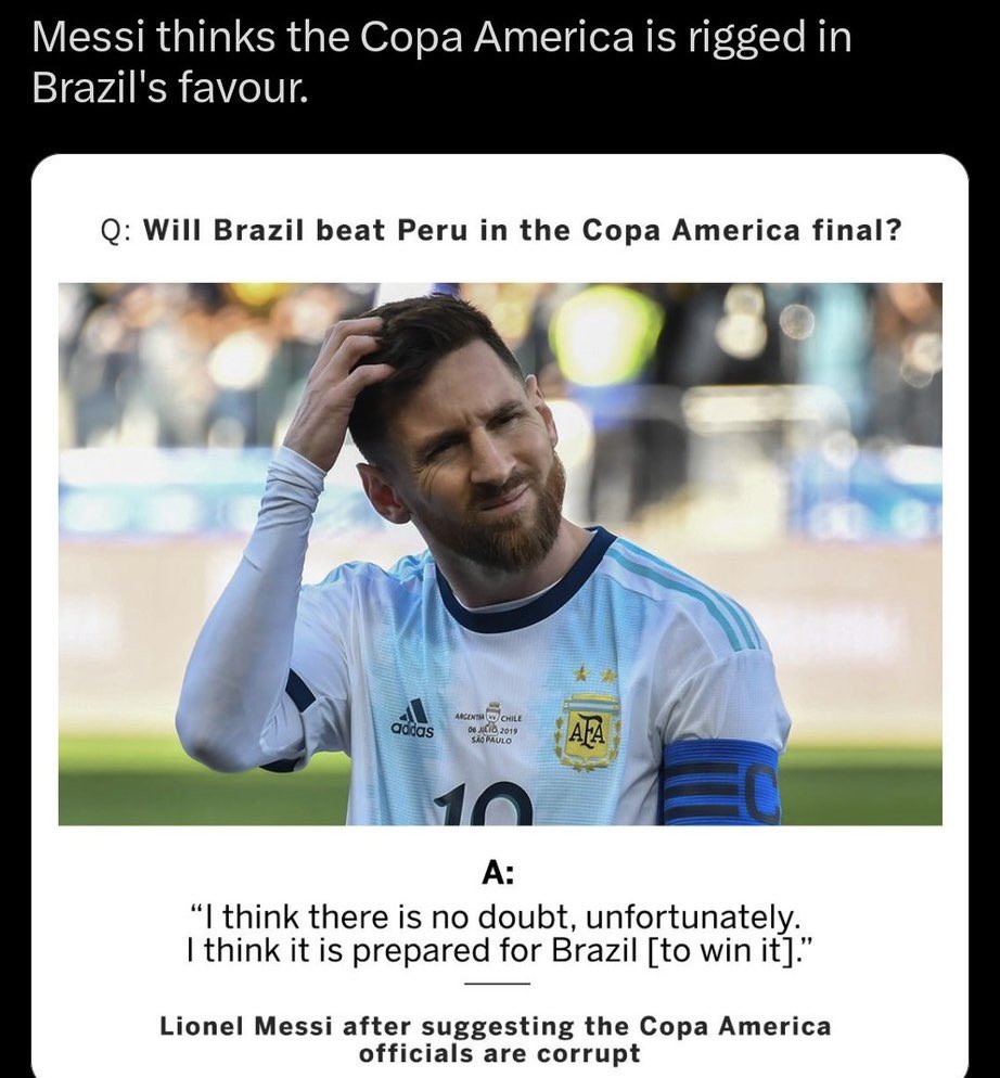 quiirocho's tweet photo. @Fredofrr @TouchlineX imagine brazil got a red card reversed https://t.co/MosXUV4rDX