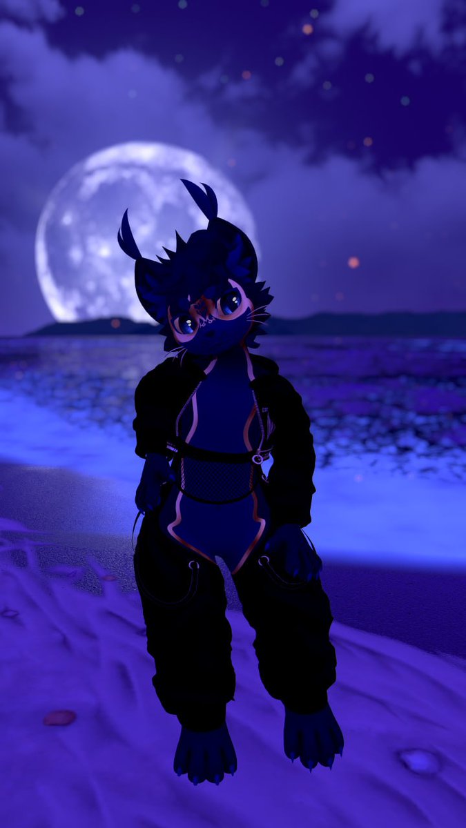 LuddeCat_75's tweet photo. #Furry #VRChat #Mayu
I forgot to upload this here, haha. 
Shams (شمس) is a public avatar I’d been working on but never finished due to a lack of time. I’ll be getting back to it soon to finally get it done. https://t.co/pxWlvbKz5B