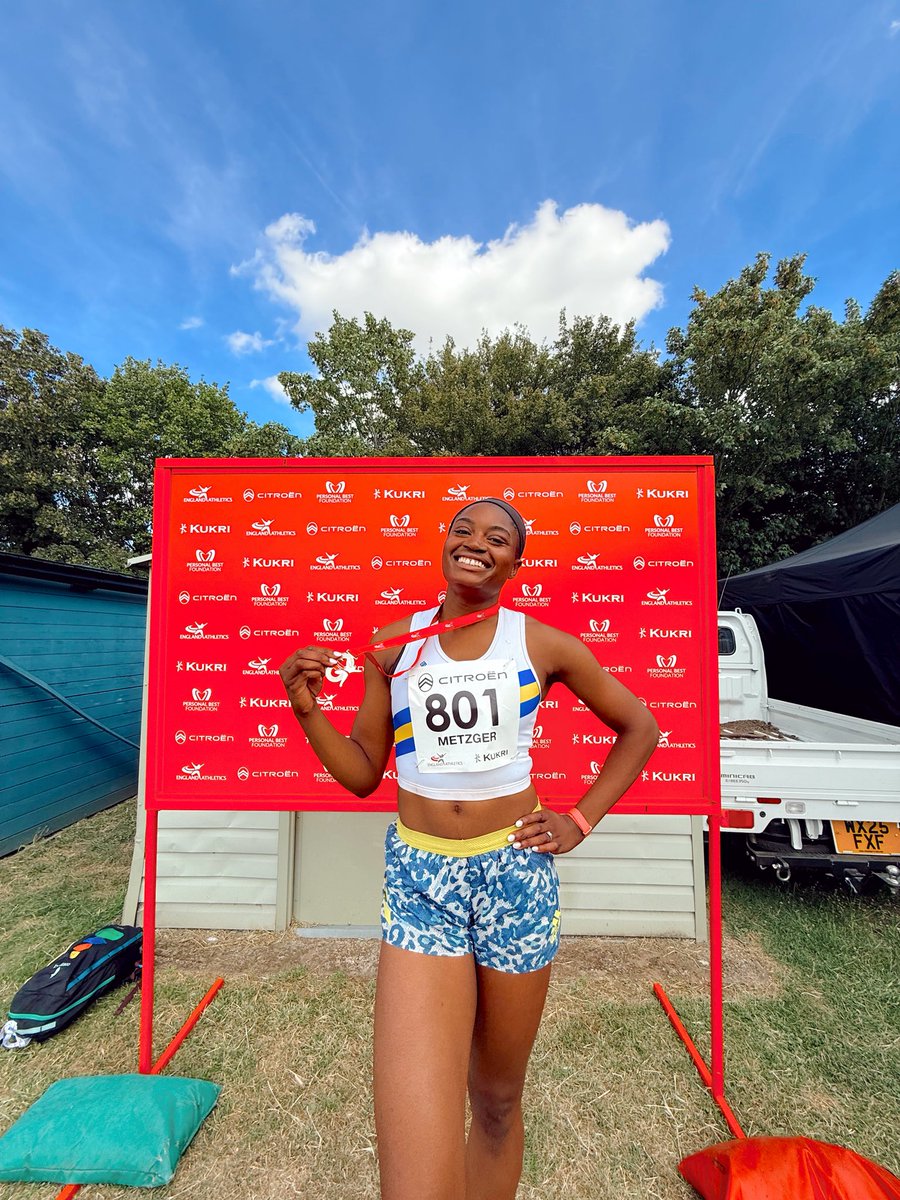 afrochicksnft's tweet photo. i won a silver medal at the england championships today! 🎉

jumped from short approach and got a seasons best in the last round

so happy to be back on the podium again! https://t.co/hqXWWAkfqz