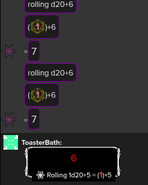 PureF00l's tweet photo. the dice fucking hates us today holy https://t.co/X2YJUtHCDz