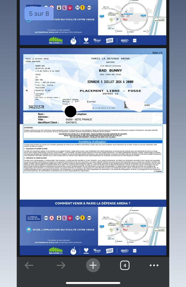 StephenT3822's tweet photo. Hello je vend des places pour en fosse pour Bad Bunny ce soir urgent https://t.co/Ng2KuA8CkB