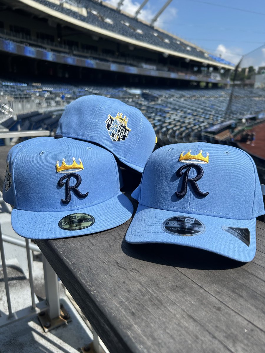 royalsteamstore's tweet photo. New drop. Old-school details. Celebrate All-Star Week with our new 2012 All-Star Game patch cap. Just in time to cheer on Bobby Witt Jr. and Michael Wacha as they represent Kansas City on baseball’s biggest stage. ⭐ https://t.co/cQQmi8wiEK