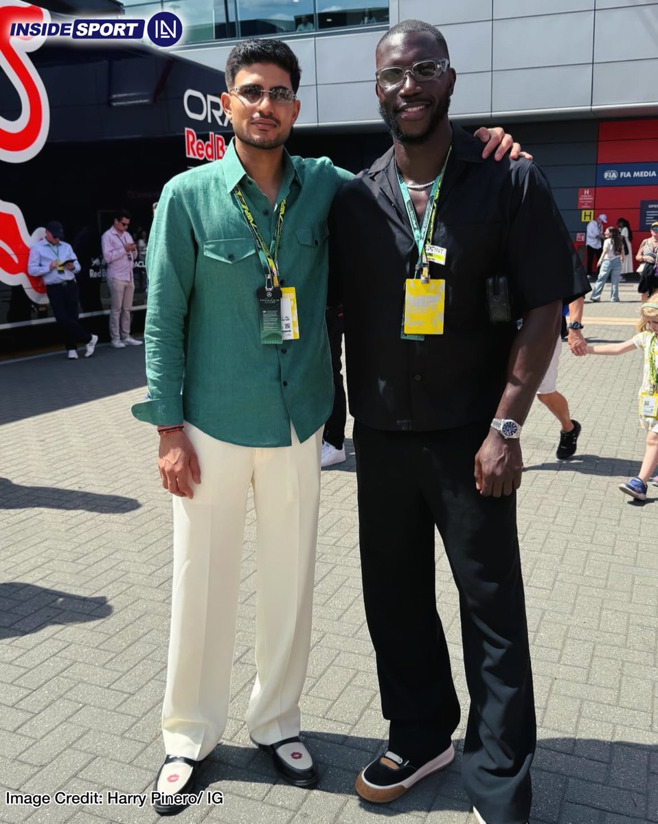InsideSportIND's tweet photo. Shubman Gill alongside the famous YouTuber of UK, Harry Pinero at the British Grand Prix ๐๐
#ShubmanGill #HarryPinero #BritishGrandPrix #Insidesport #CricketTwitter https://t.co/fpsYxgkKnp