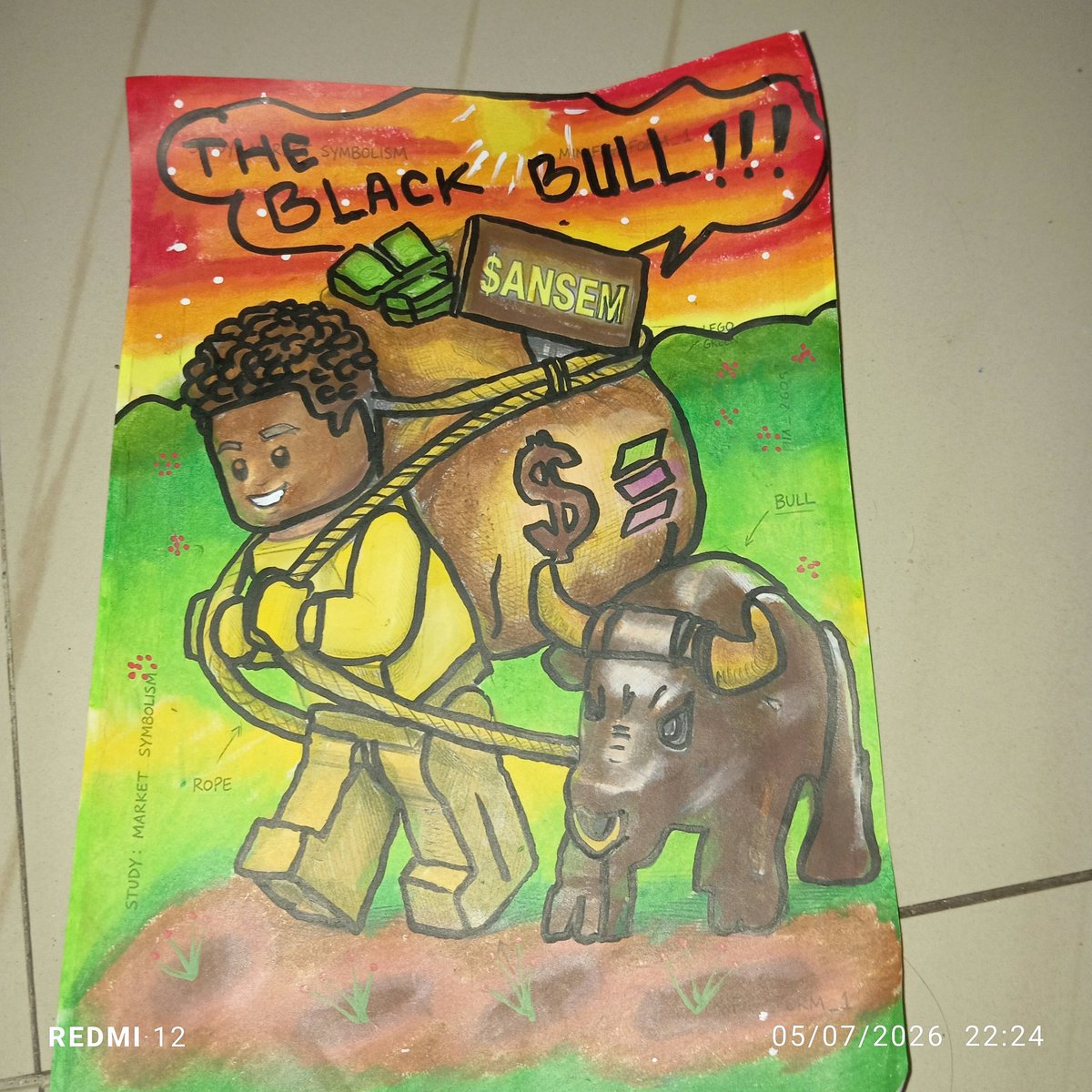 Nikko9777's tweet photo. @blknoiz06 @SolSammi This is the work of my little daughter. He colored it and... 
It's real, genuine and NO AI.
May @blknoiz06,@vanillafunk713, and @BlackBullSol
Love the coloring work of my little princess 😊

😚😚😚😚😚😚🥰🥰🥰🥰💥💥💥💥💥💥💥💥😉😉😉😉😉😉😉

$ANSEM $THEBLACKBULL https://t.co/DZqq6tzPGs
