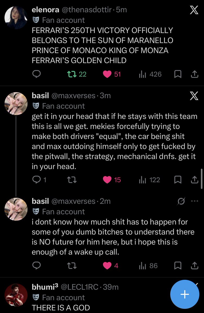 hv3kas's tweet photo. two very different sides of my tl https://t.co/Qksi5zppxA