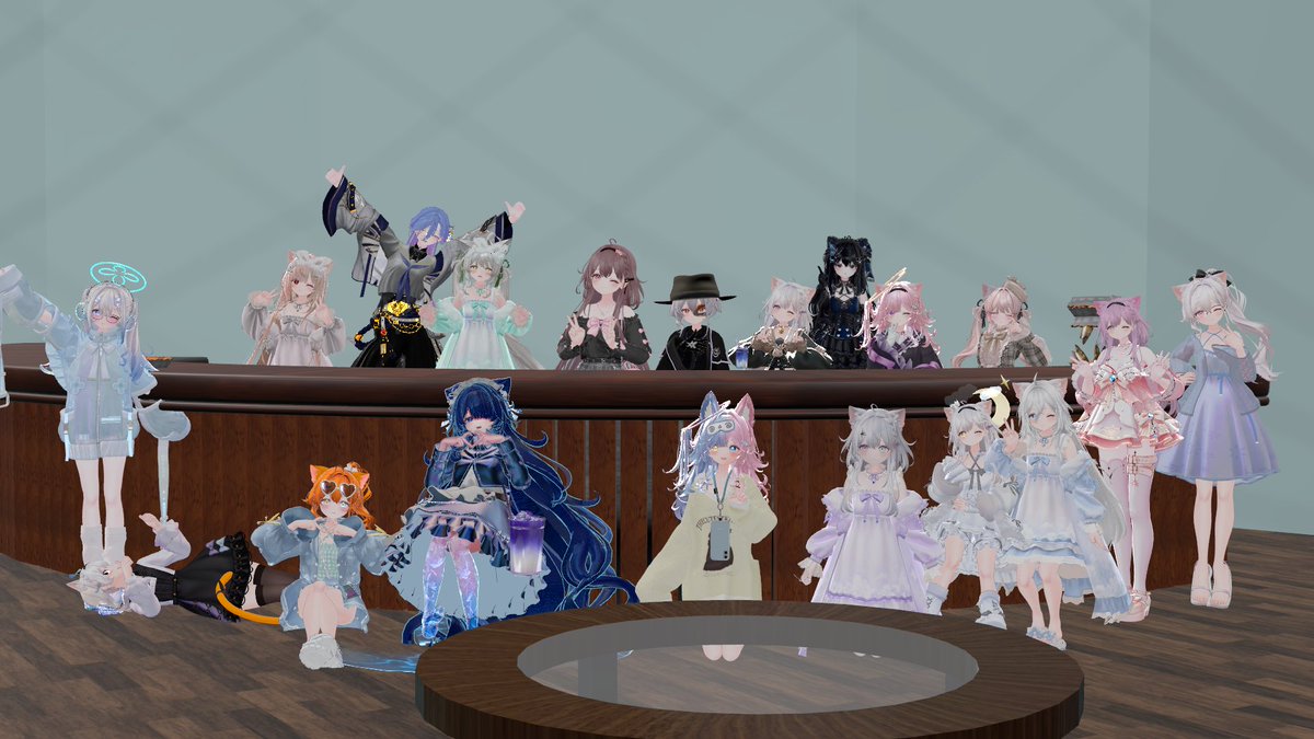 konoha_252's tweet photo. 初めてPCVRで参加できた ラズリちゃん集会！
集合写真にクラークさん二人いたり
様子のおかしい人たちを指さしたり
やはりラズリちゃんは何をしても
かわいい・おもしろい・楽しい
#Elychiffonアバター集会
#ラズリちゃん集会 https://t.co/4oceGRs5sf