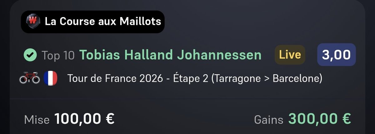 pronoland_'s tweet photo. Vamoooooos, on commence bien ce #TDF2026 avec le top 10 du frère Tobias Johannessen !

Dommage, pas si loin du carnage avec Lipo 16e qui se fait distancer dans la descente

Un max de ❤️/RT pour le soutien, la suite arrive très vite ! https://t.co/kuT3okhDvn