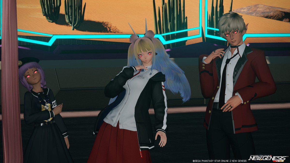 gamePSO2ngs's tweet photo. 【NPC制服集会②】
その内なる気質、隠しきれるとお思いで?
#PSO2_SS #PSO2NGS_SS #第30回NPC制服集会 https://t.co/yOAs3Ck1yy