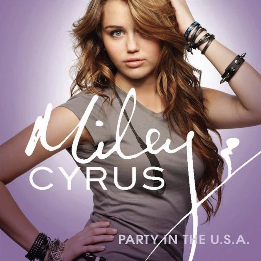 PopCrave's tweet photo. “Party In The U.S.A.” by Miley Cyrus rises to #5 on US Spotify with 1.524 million streams on July 4th. https://t.co/pP3q3WWisL