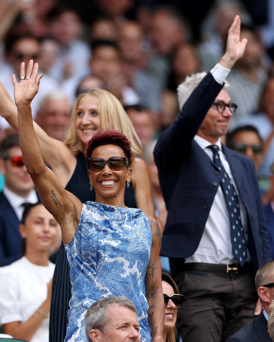 TeamGB's tweet photo. Another day, another cast of Team GB legends in the Royal Box 🍓 https://t.co/IL578xpP4w