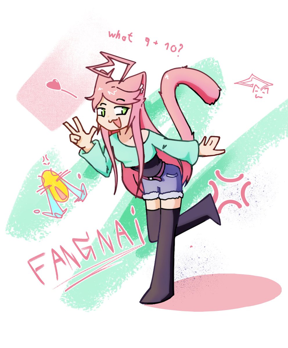 BaRaReeR_55's tweet photo. Day 553 - Artfight Fangnai_Pink catgirl https://t.co/LWOcyEH0ir