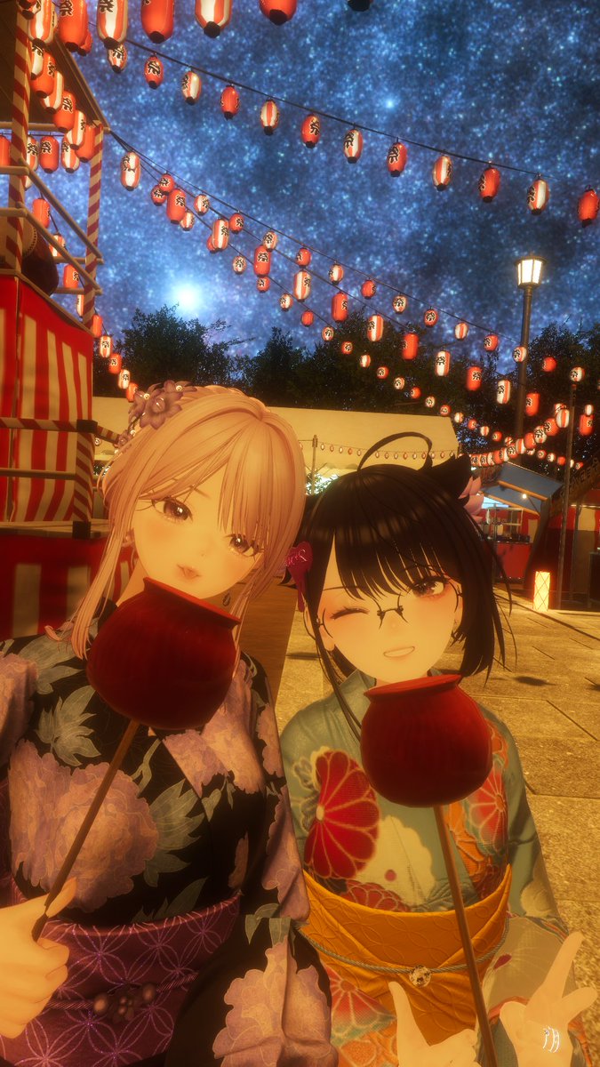 binetsu_vrc's tweet photo. 夏祭り！！ https://t.co/uZnlvaL3Vv