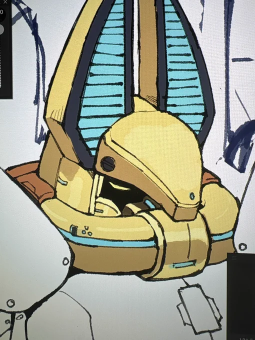 wip 意外と機械系初めて描くかも