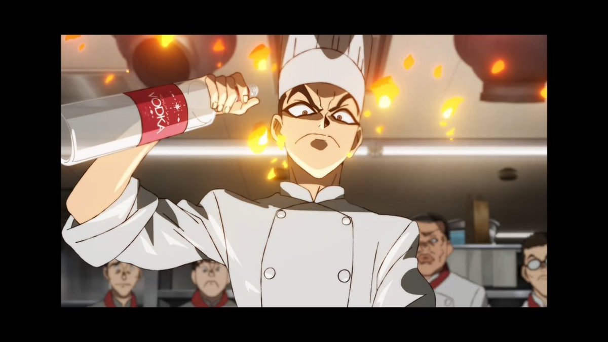 Baleygr086's tweet photo. Unexpectedly fun debut from Iron Wok Jan! Incredibly chic paneling and lively animation for the cooking portions gives it an oomph you don't often see. Above all, was pleasantly surprised at that fourth wall break. It's basically a self promotion for no reason. https://t.co/VIUQ1N5EAB